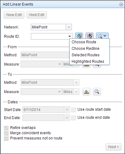 Selecting routes